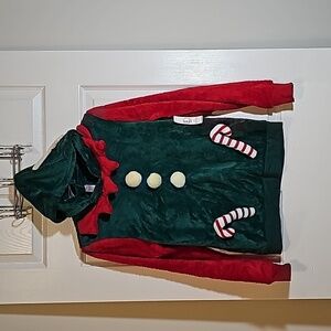 {ugly Christmas sweater} NWT Elf Soft Fuzzy Hooded Sweatshirt Size M